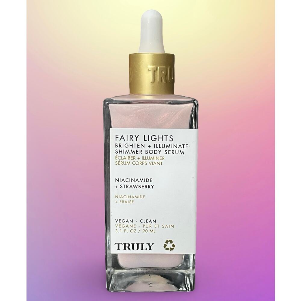 Truly Beauty Fairy Lights Shimmer Body Serum Niacinamide Strawberry 3.1oz New